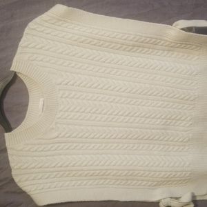 Vintage cable woven poncho like sweater